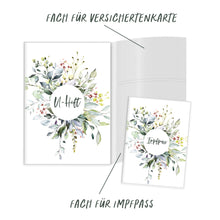 Lade das Bild in den Galerie-Viewer, U-Heft-Hülle inkl. Impfpass-Hülle - Farbe grün