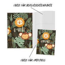 Lade das Bild in den Galerie-Viewer, U-Heft-Hülle inkl. Impfpass-Hülle - Dschungel