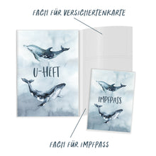 Lade das Bild in den Galerie-Viewer, U-Heft-Hülle inkl. Impfpass-Hülle - Ozean