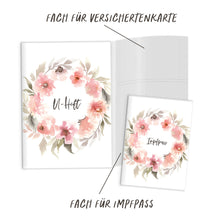 Lade das Bild in den Galerie-Viewer, U-Heft-Hülle inkl. Impfpass-Hülle- Farbe rosa