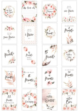 Lade das Bild in den Galerie-Viewer, Mein erstes Jahr - 40 Baby-Meilensteinkarten, rosa-Edition