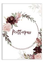 Lade das Bild in den Galerie-Viewer, Mutterpasshülle für den deutschen Mutterpass - Farbe bordeaux