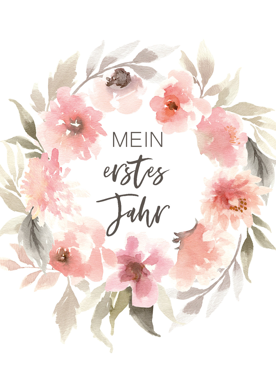 Mein erstes Jahr - 40 Baby-Meilensteinkarten, rosa-Edition